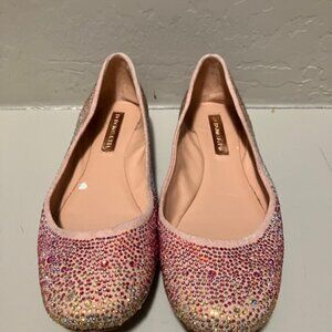 BCBGMaxAzria Pink Rhinestone Flats